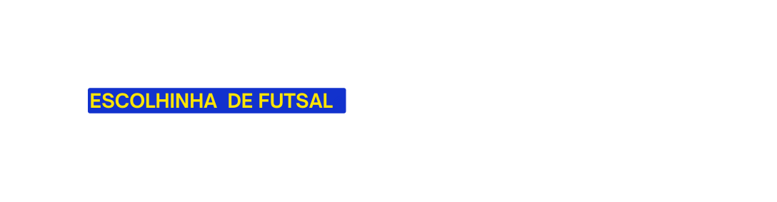 ESCOLHINHA DE FUTSALa