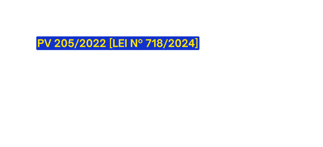 PV 205 2022 LEI Nº 718 2024